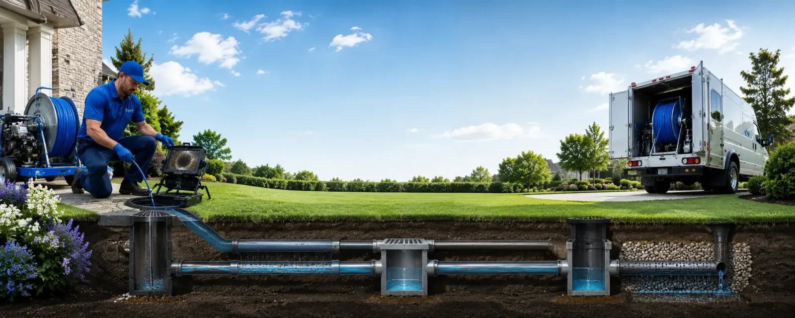 Outdoor drain cleaning information for Jefferson, GA